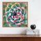 Deep Red Tips by Jan Bell 16-in. W x 16-in. H. Canvas Wall Art Print Framed in Natural